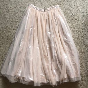 ASOS light pink / champagne tulle skirt . NWT, never worn.